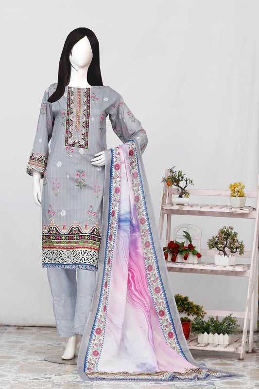 Printed Lawn Unstitched 3 Piece - 11220501