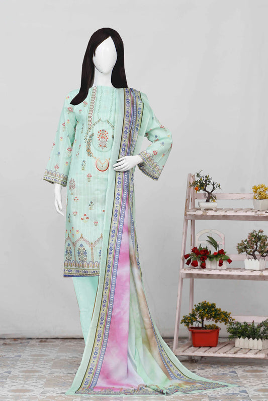 Printed Lawn Unstitched 3 Piece - 11220505