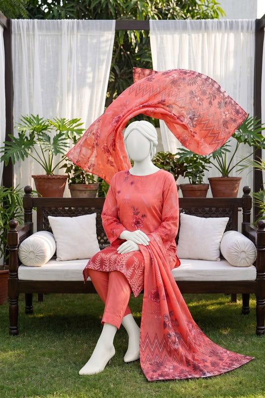 Printed Lawn Unstitched 3 Piece - 12530901