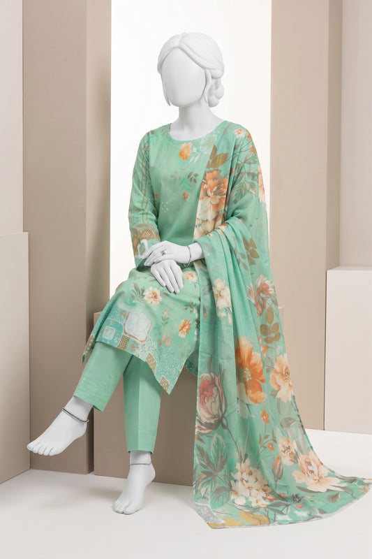 Printed Lawn Unstitched 3 Piece - 12621201