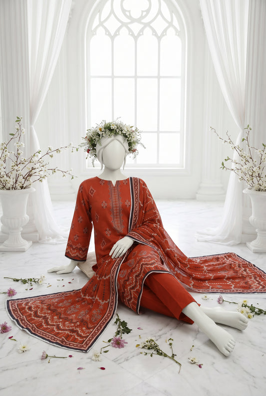 Printed Lawn Unstitched 3 Piece - 12510401