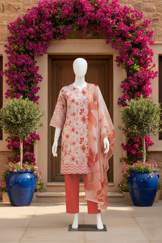 Printed Lawn Unstitched 3 piece - 12340210
