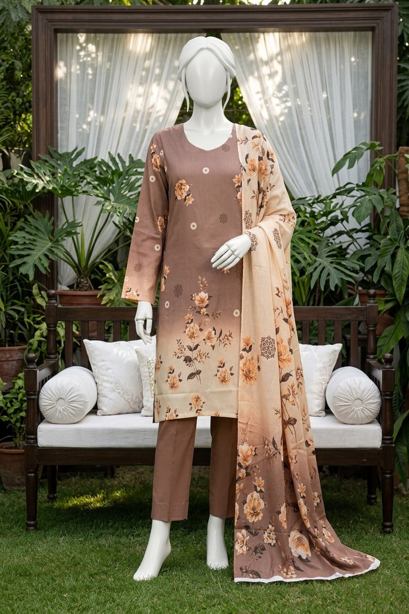 Printed Lawn Unstitched 3 Piece - 12540801