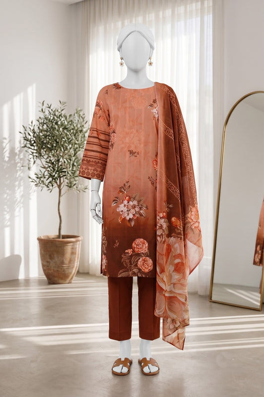 Printed Lawn Unstitched 3 Piece - 12661401