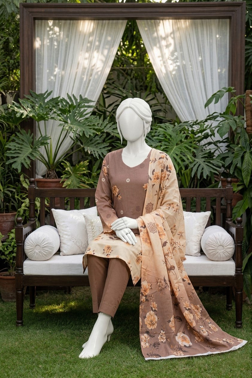 Printed Lawn Unstitched 3 Piece - 12540801