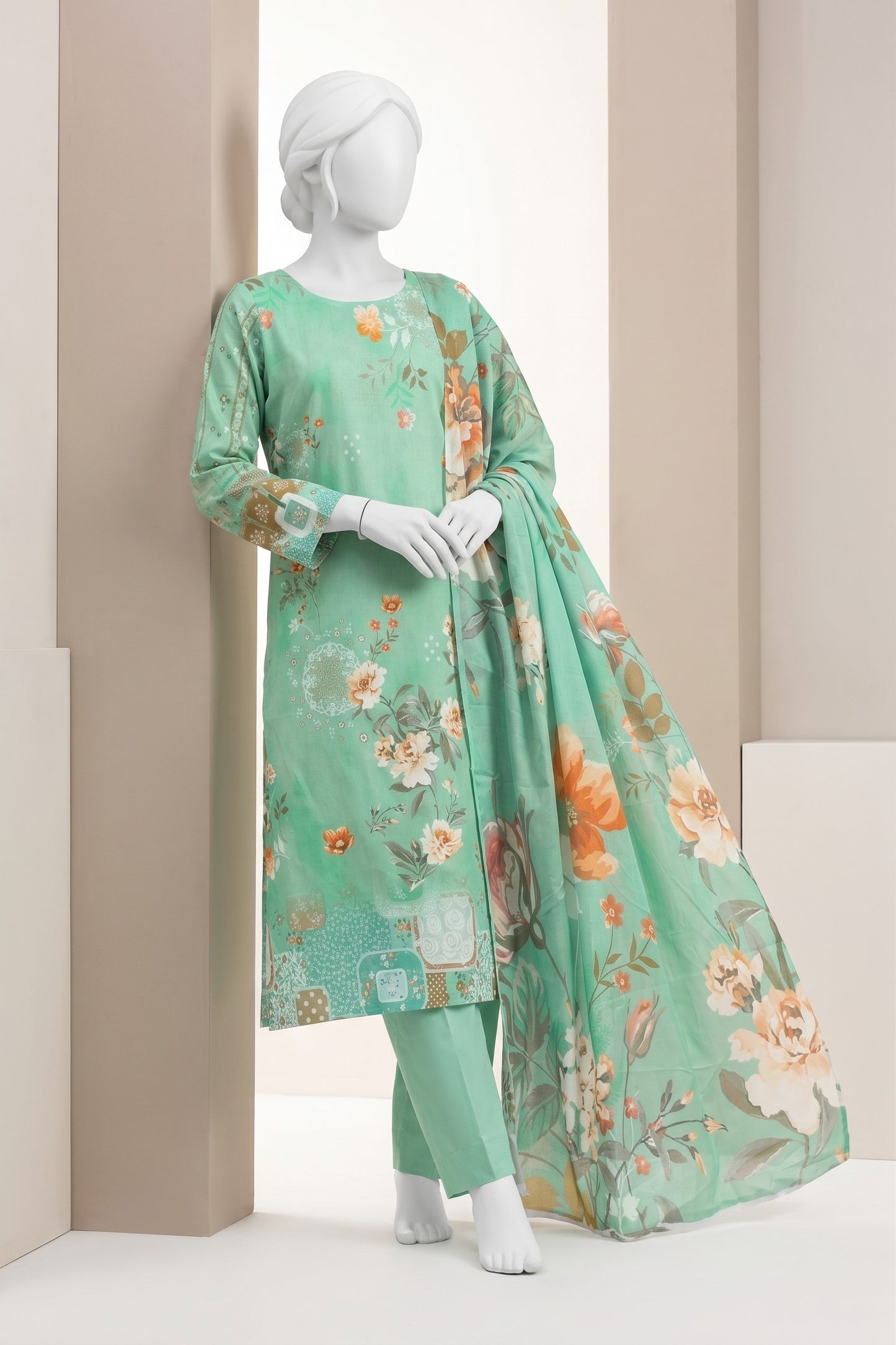 Printed Lawn Unstitched 3 Piece - 12621201