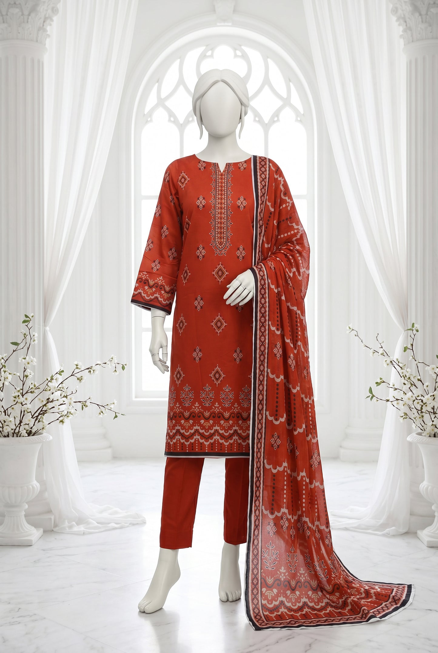 Printed Lawn Unstitched 3 Piece - 12510401
