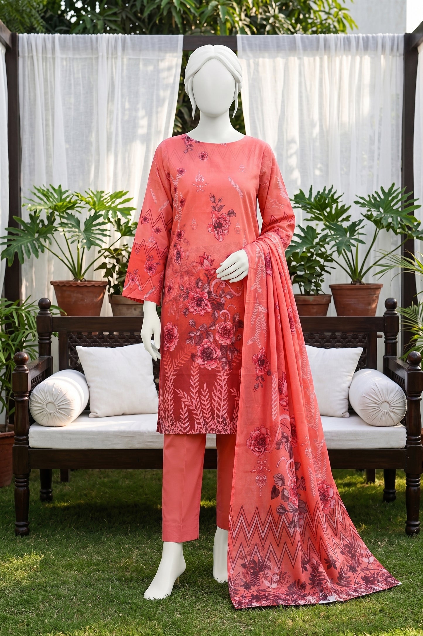 Printed Lawn Unstitched 3 Piece - 12530901