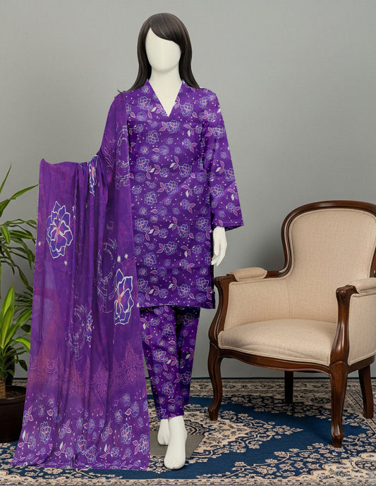 Printed Lawn Unstitched 3 Piece -11740101
