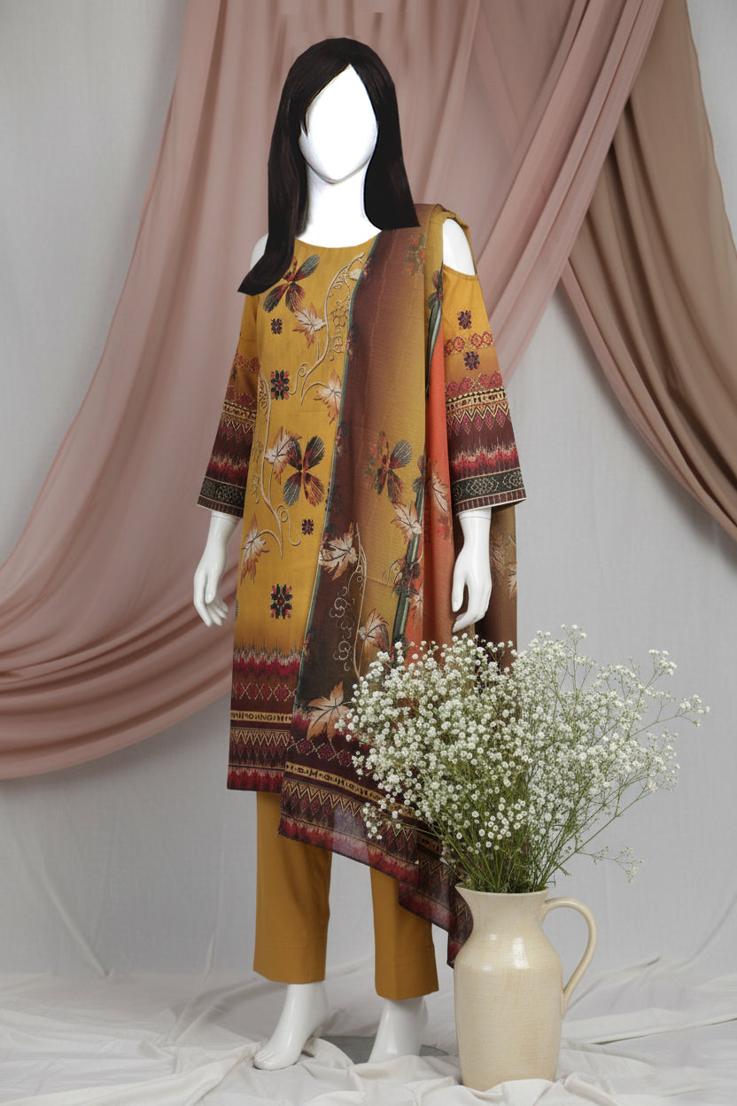 Printed Lawn Unstitched 3 Piece - 11130104