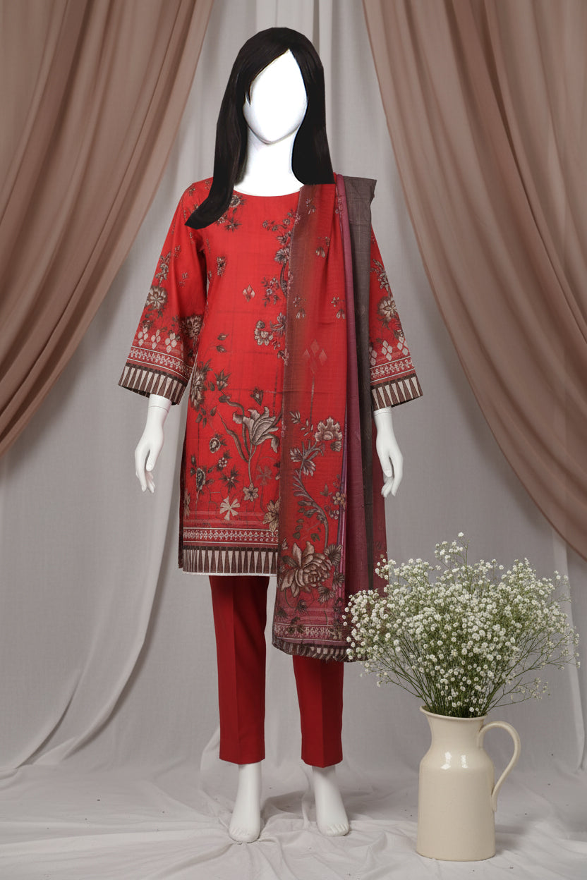Printed Lawn Unstitched 3 Piece - 11130102