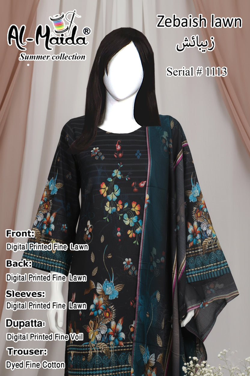 Printed Lawn Unstitched 3 Piece - 11130103