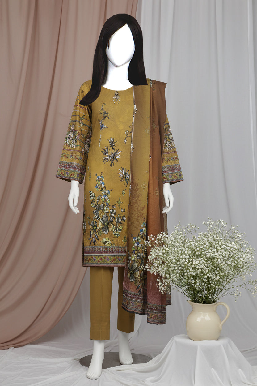 Printed Lawn Unstitched 3 Piece - 11130101
