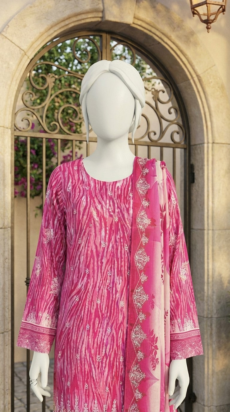 Embroidered Unstitched 3 piece - 11250105
