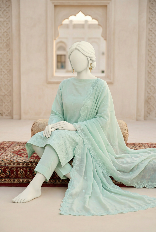 Embroidered Lawn Unstitched 3 Piece - 1126e0101