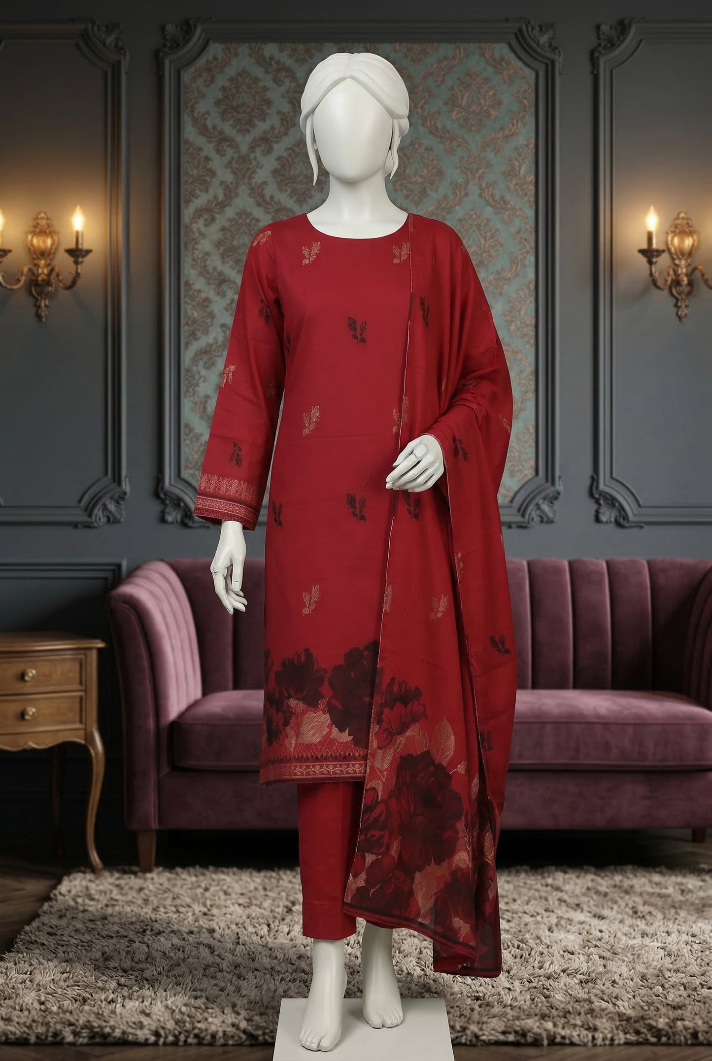 Printed Lawn Unstitched 3 Piece - 11480901