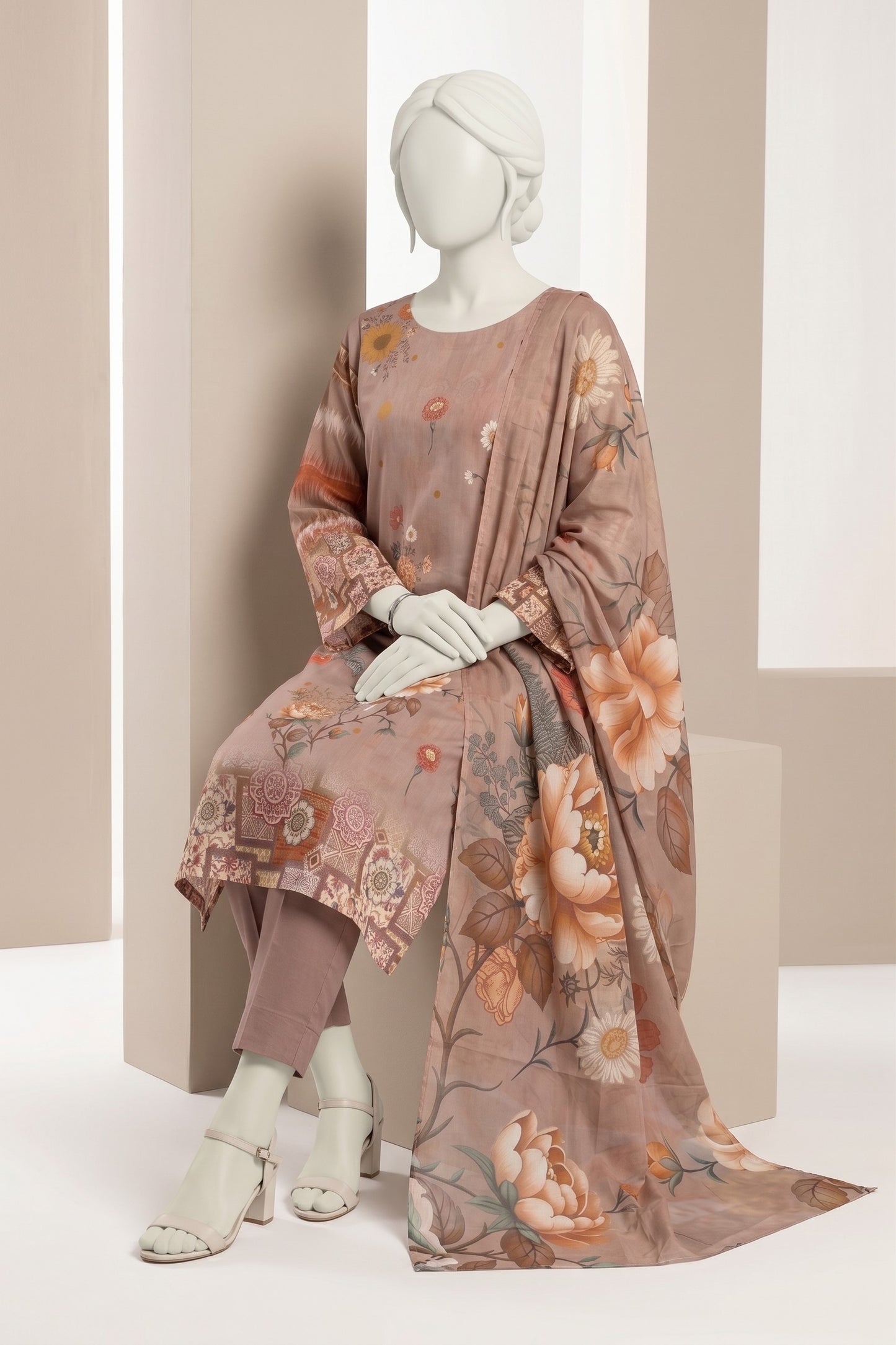Printed Lawn Unstitched 3 Piece - 12621210