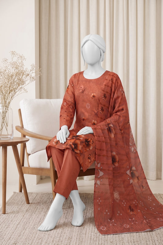 Printed Lawn Unstitched 3 Piece - 124890710