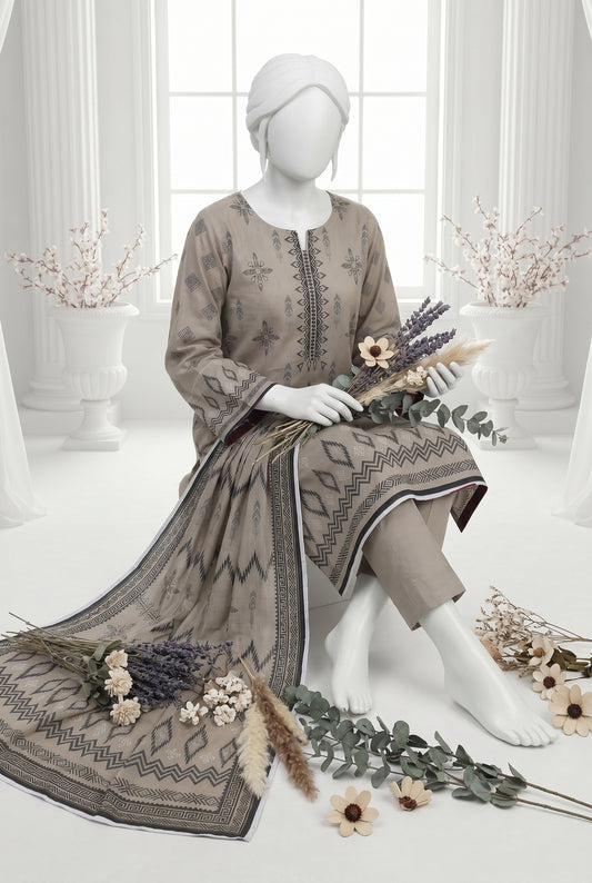 Printed Lawn Unstitched 3 Piece - 12510410