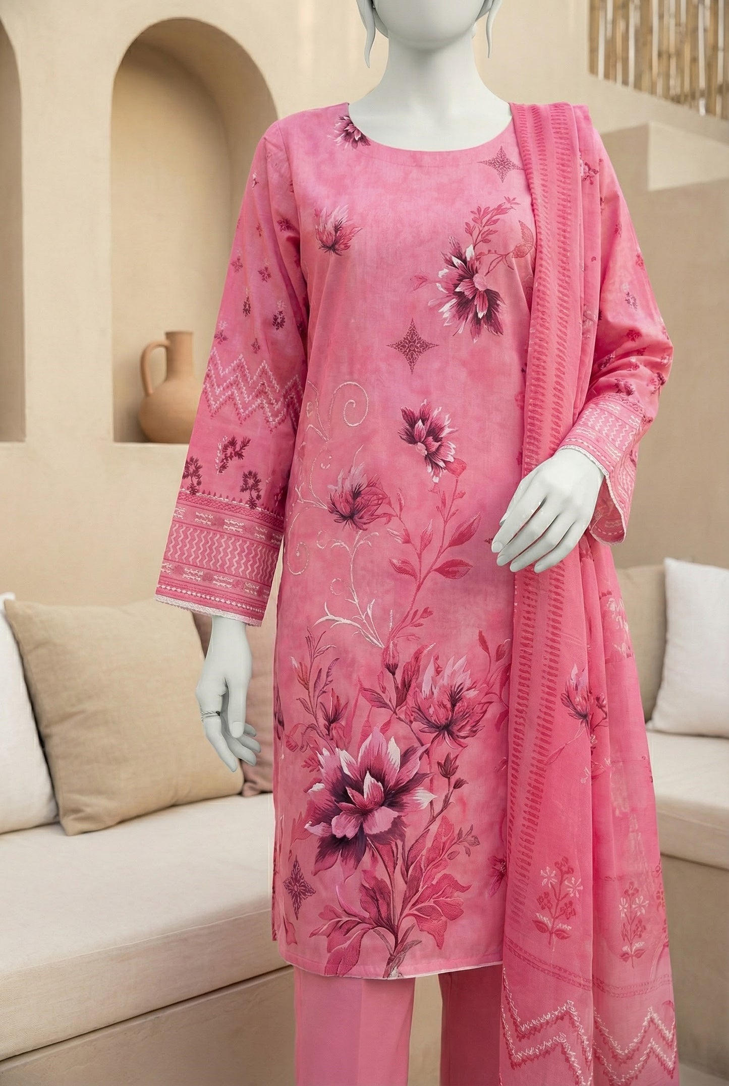 Printed Lawn Unstitched 3 Piece - 12210110