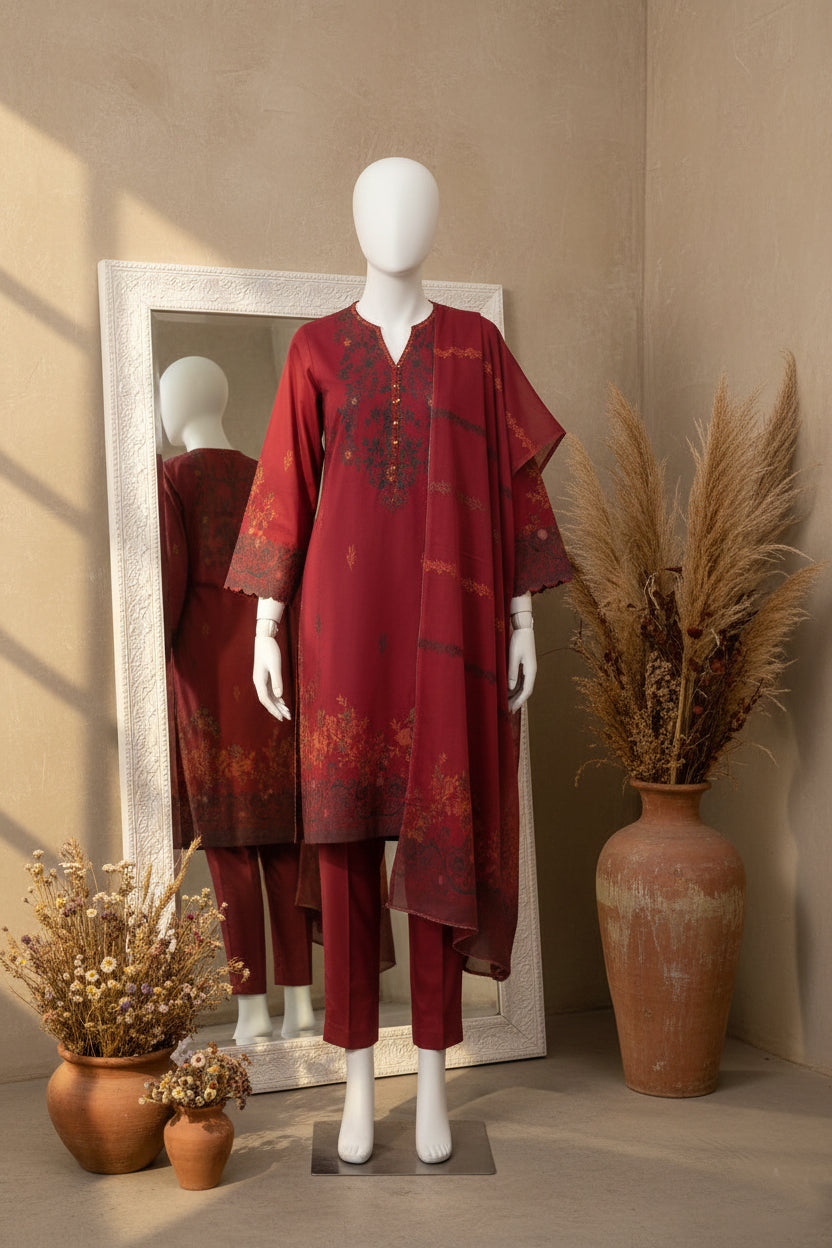 Printed Lawn Unstitched 3 piece - 11340106