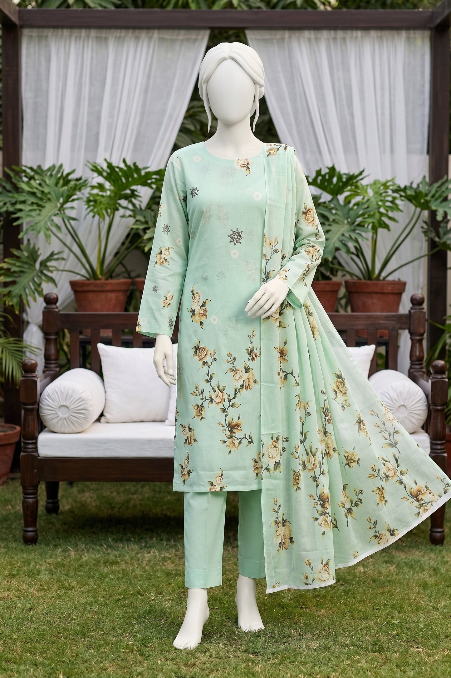 Printed Lawn Unstitched 3 Piece - 12540808