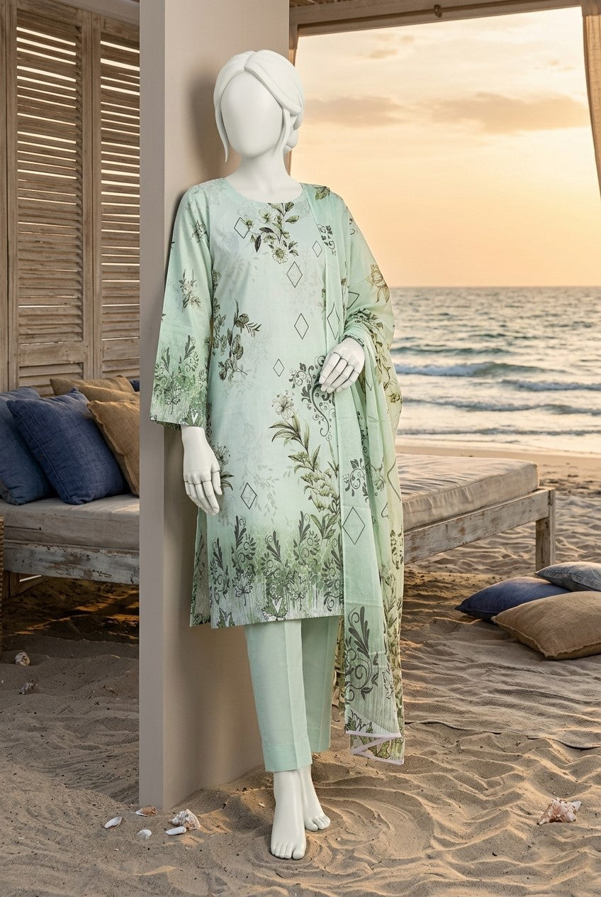 Printed Lawn Unstitched 3 Piece - 12581108