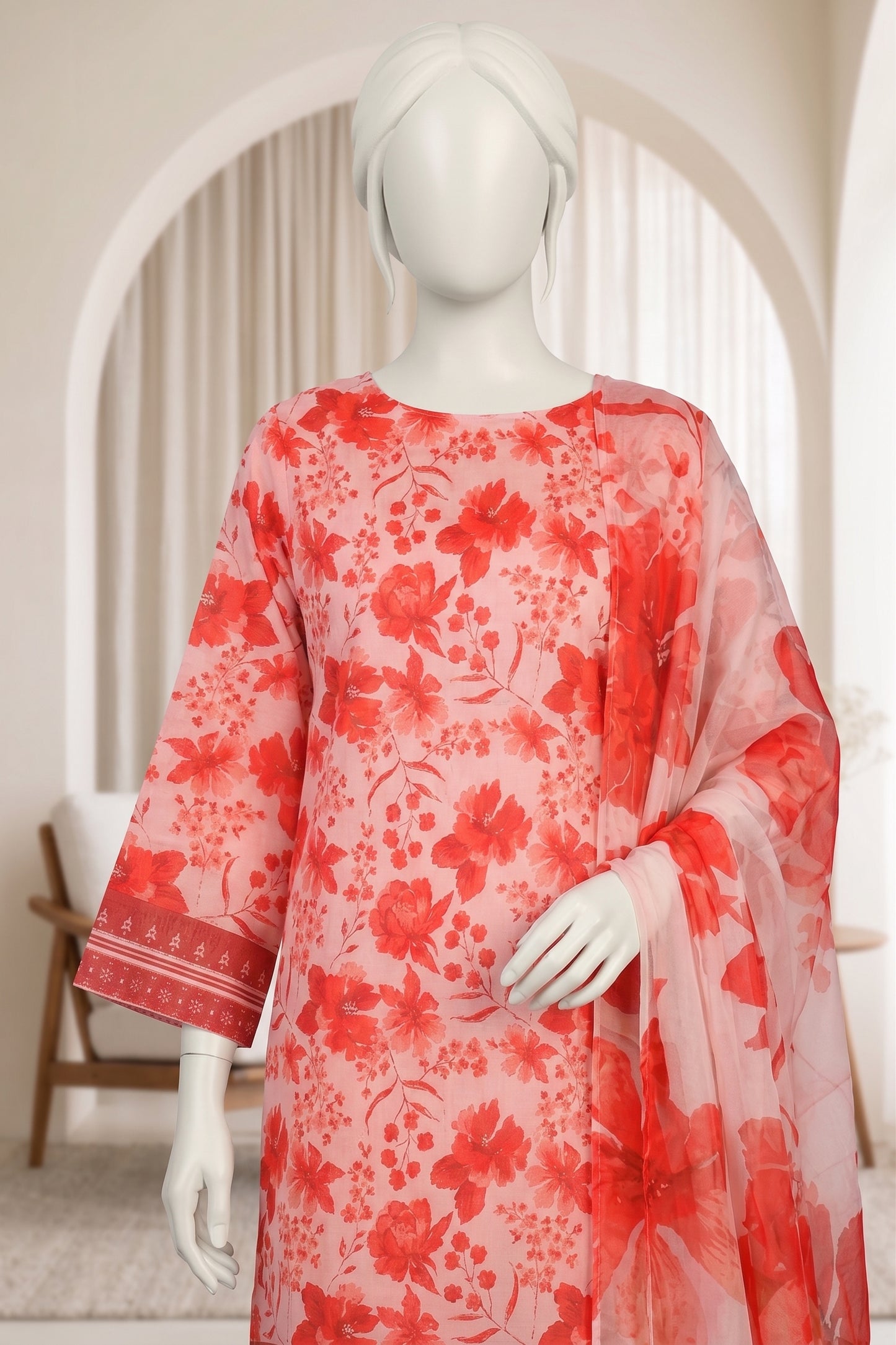 Printed Lawn Unstitched 3 Piece - 12410109