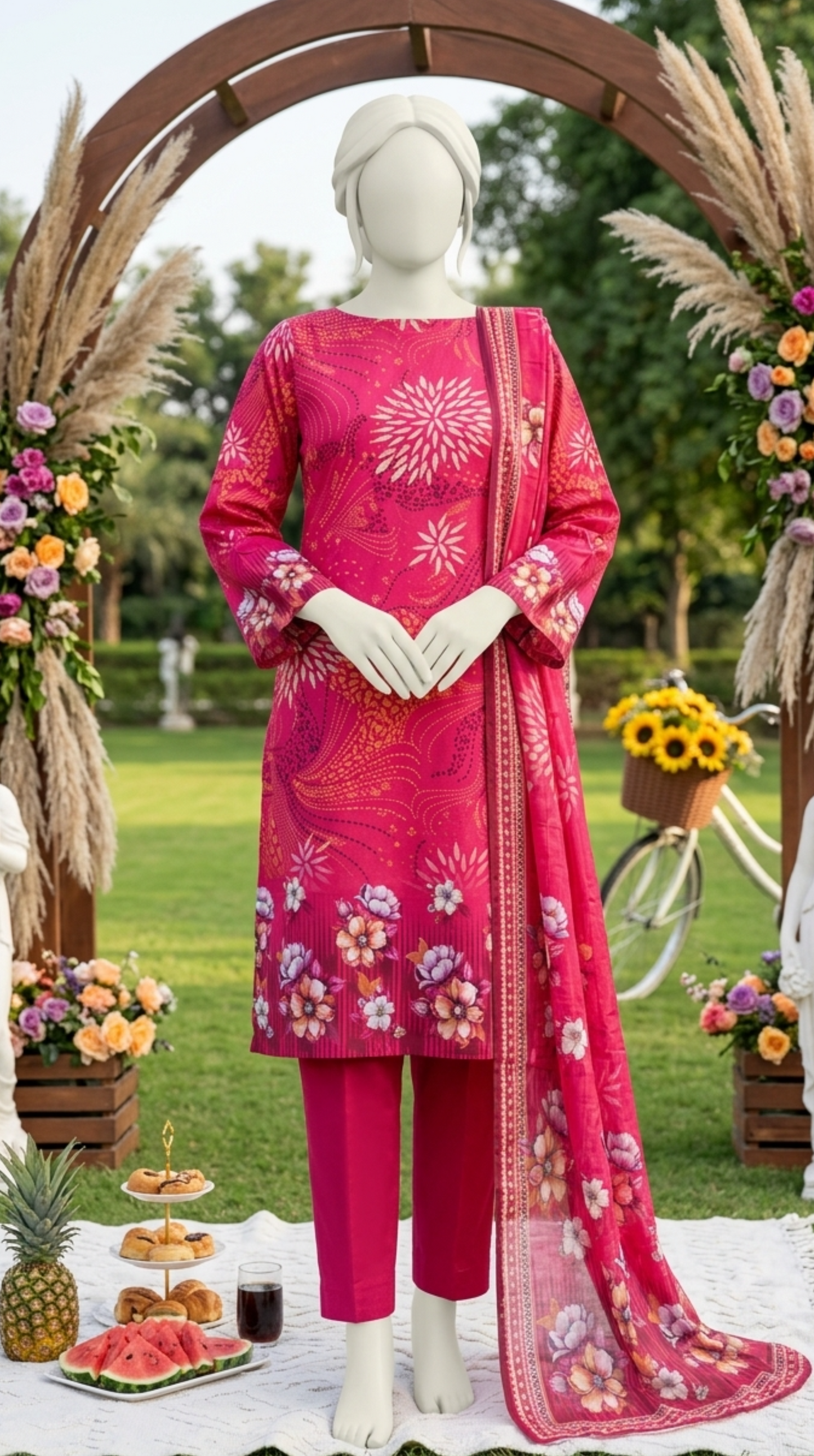 Printed Lawn Unstitched 3 Piece - 12400309