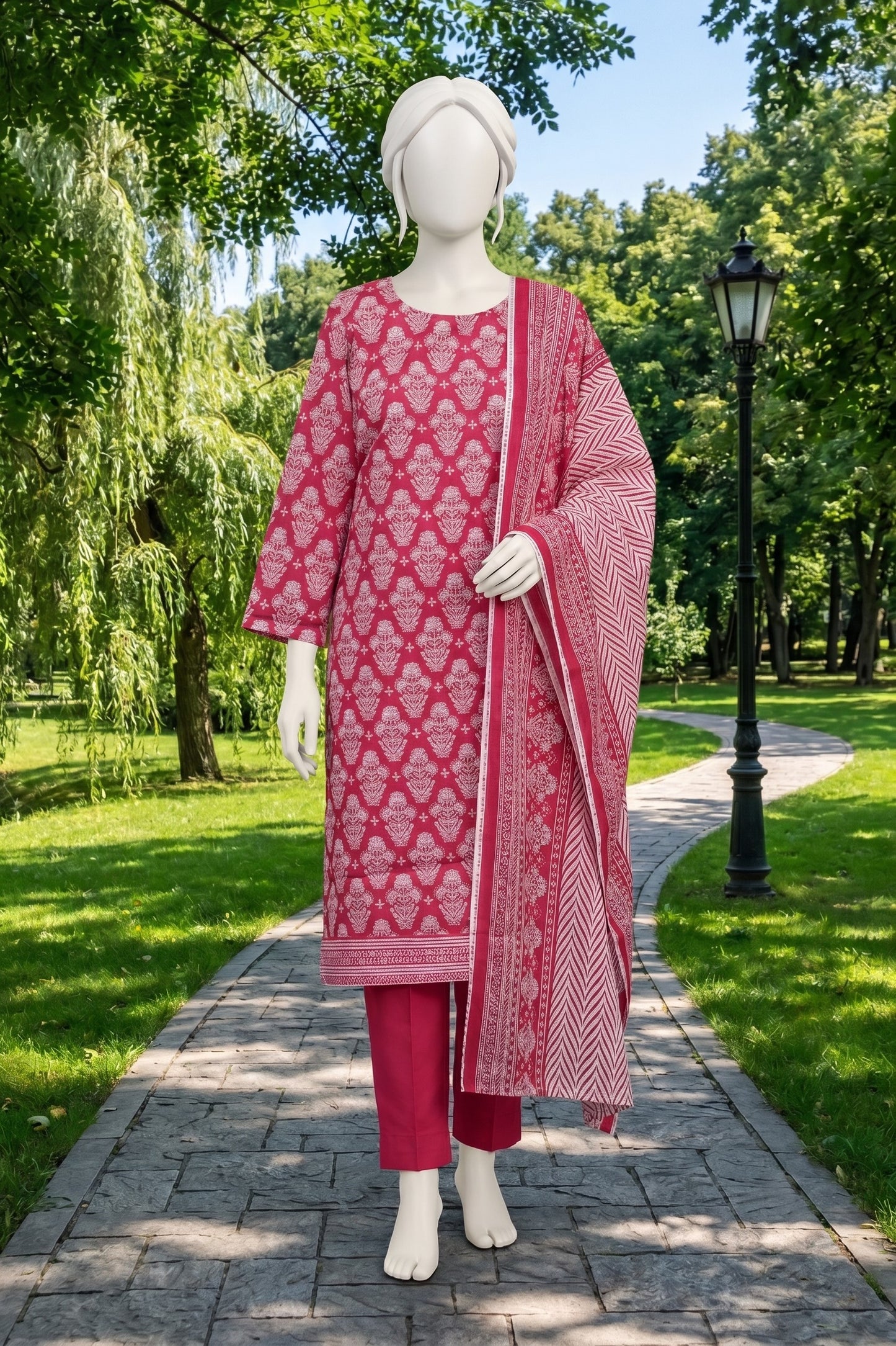 Printed Lawn Unstitched - 12380108
