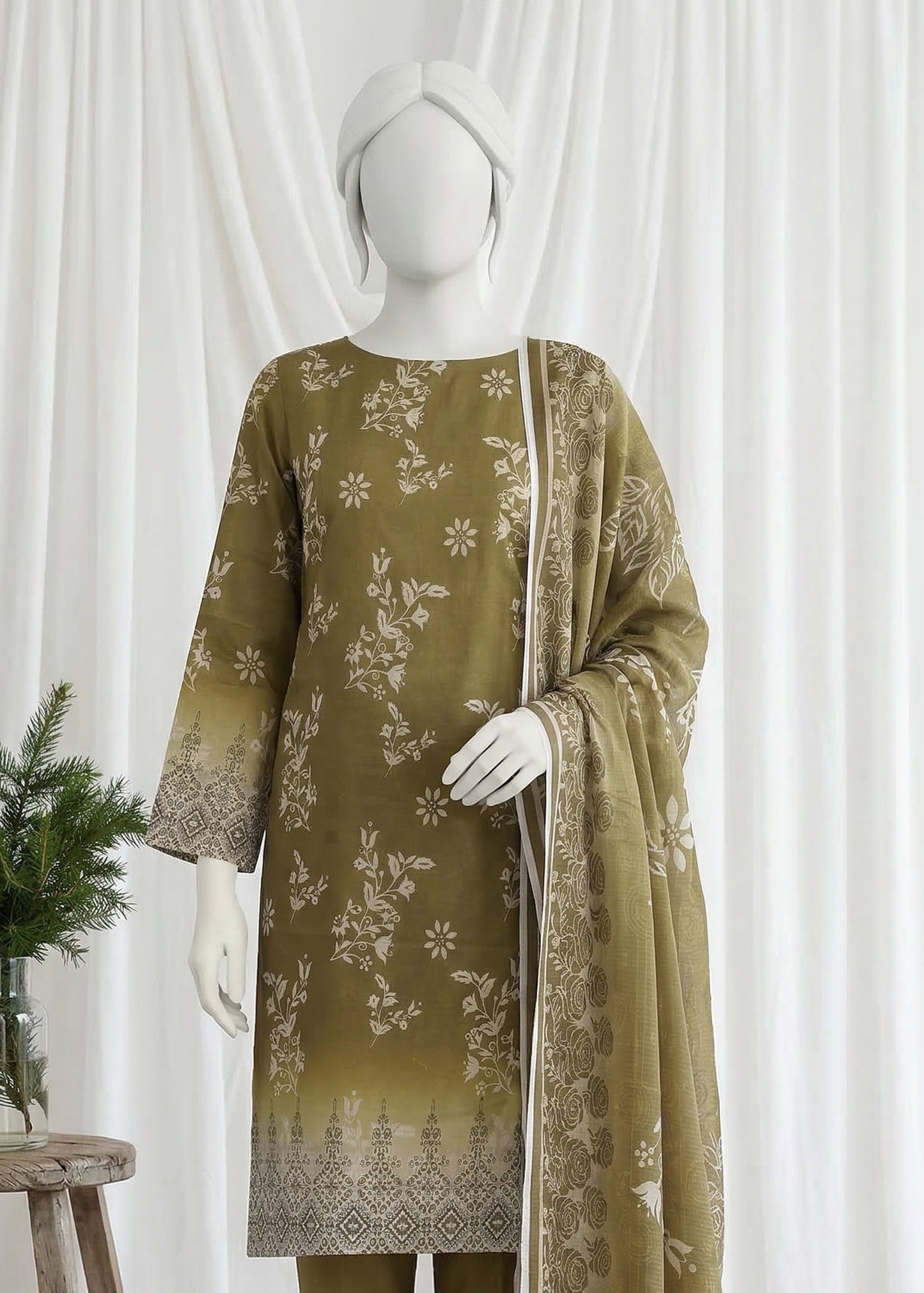 Printed Lawn Unstitched 3 Piece - 11430301