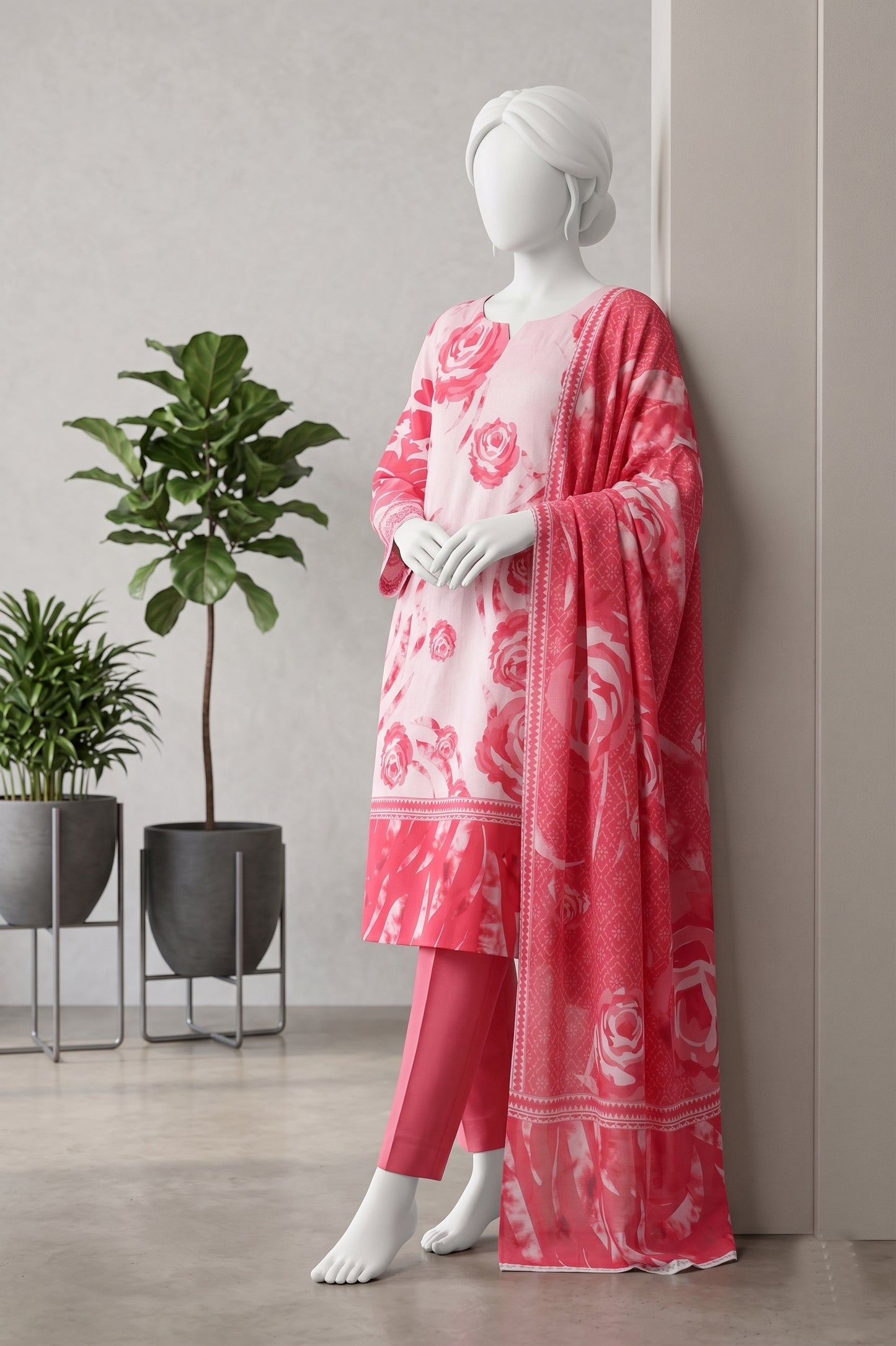 Printed Lawn Unstitched 3 Piece - 12631301