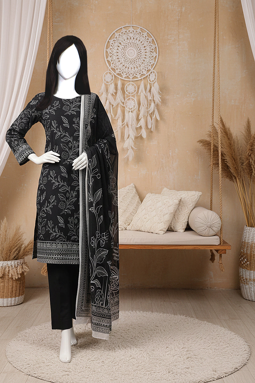 Printed Lawn Unstitched 3 Piece - 12180103