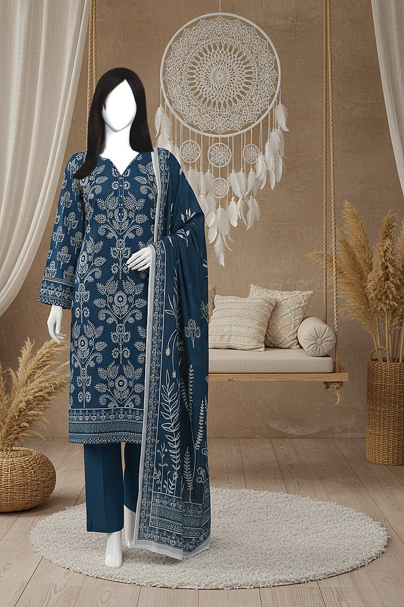 Printed Lawn Unstitched 3 Piece - 12180110