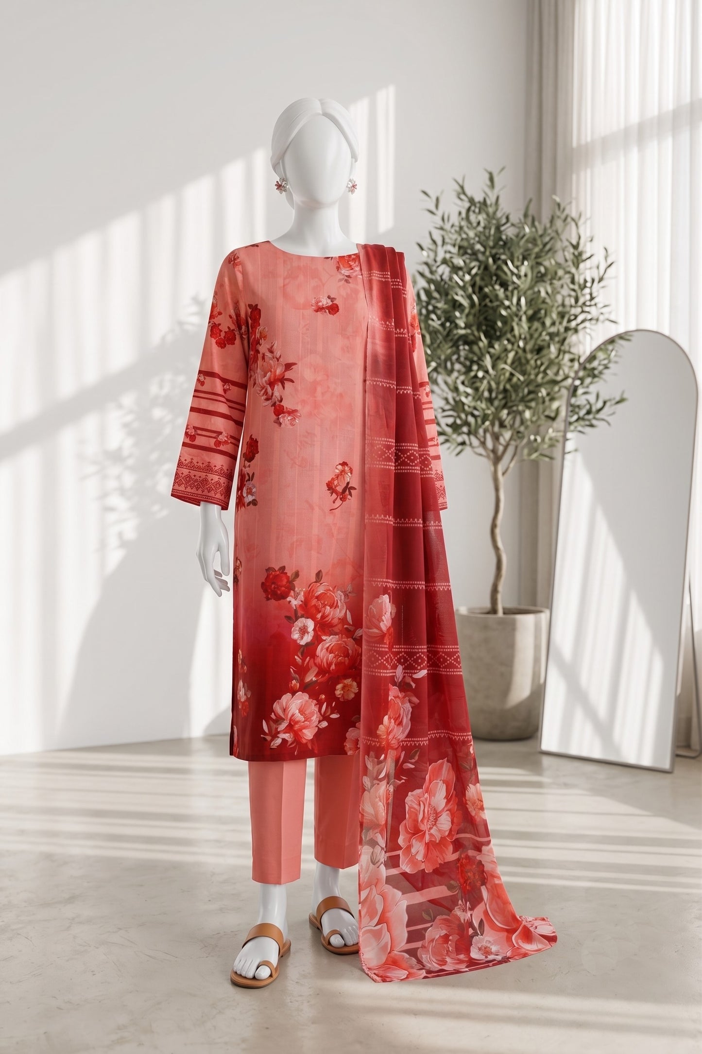 Printed Lawn Unstitched 3 Piece - 12661409