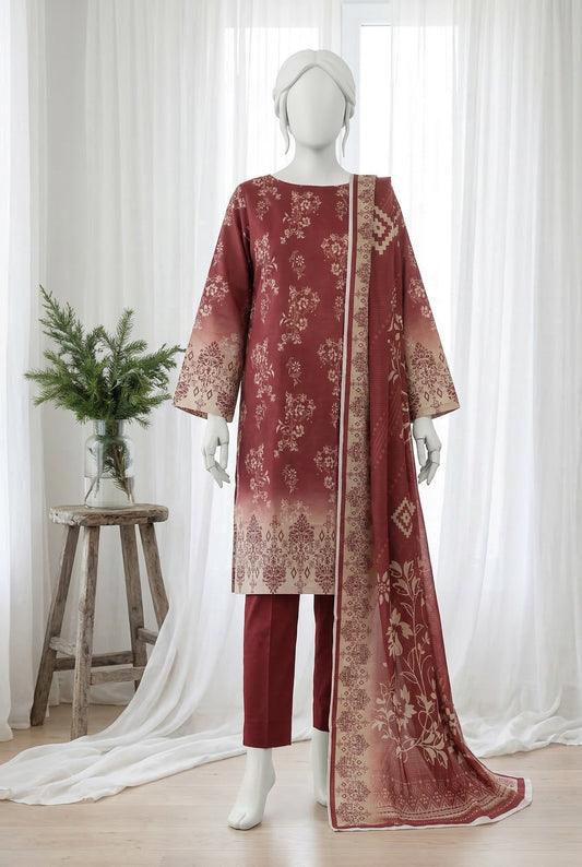 Printed Lawn Unstitched 3 Piece - 11430302
