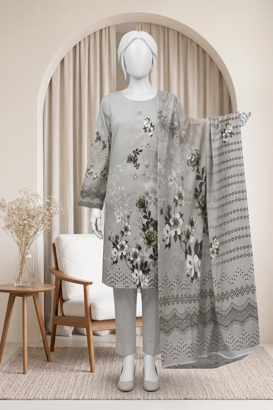 Printed Lawn Unstitched 3 Piece - 124890709