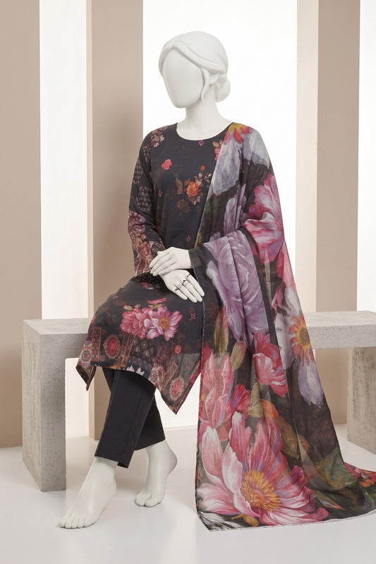 Printed Lawn Unstitched 3 Piece - 12621209
