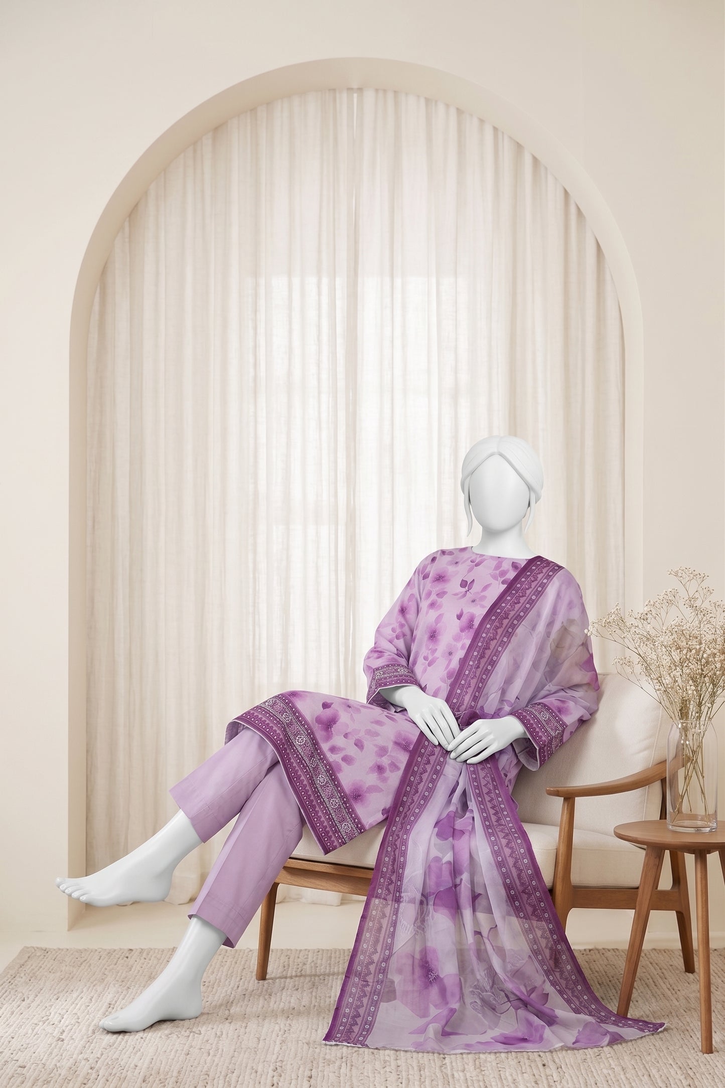 Printed Lawn Unstitched 3 Piece - 12410108