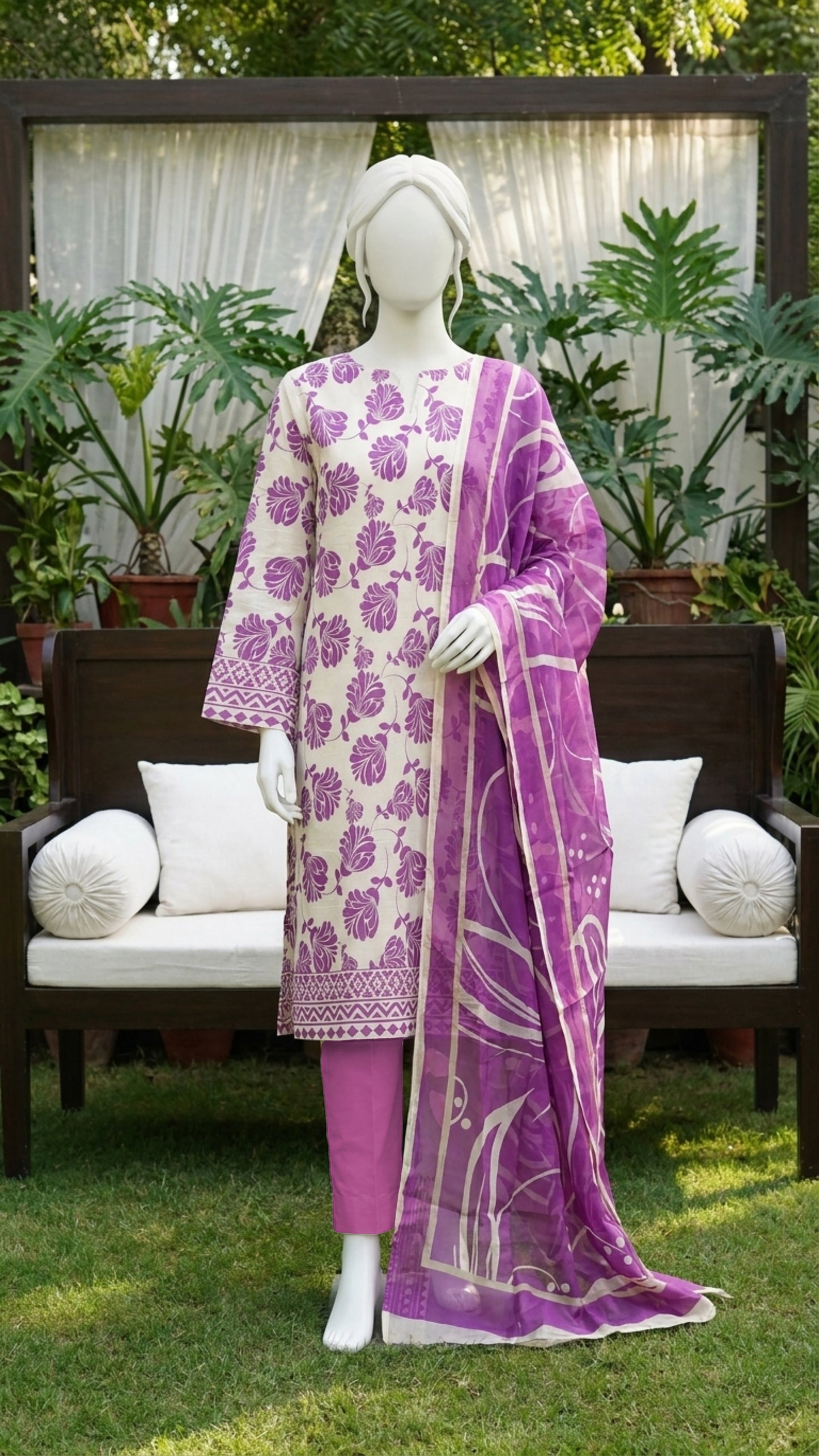 Printed Lawn Unstitched 3 Piece - 12520208
