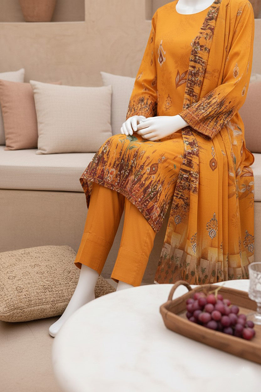 Printed Lawn Unstitched 3 Piece - 12210109