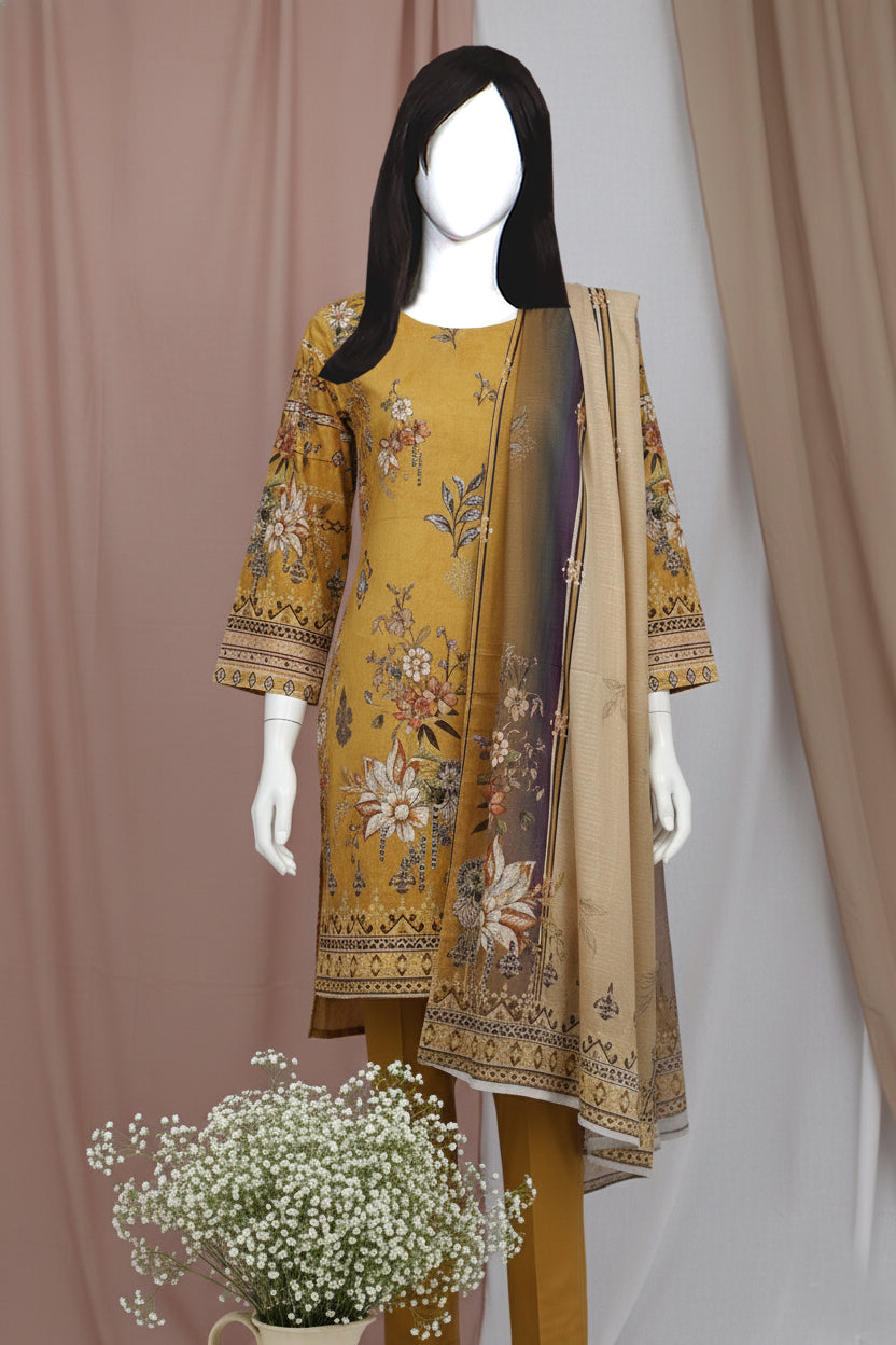 Printed Lawn Unstitched 3 Piece - 11130110