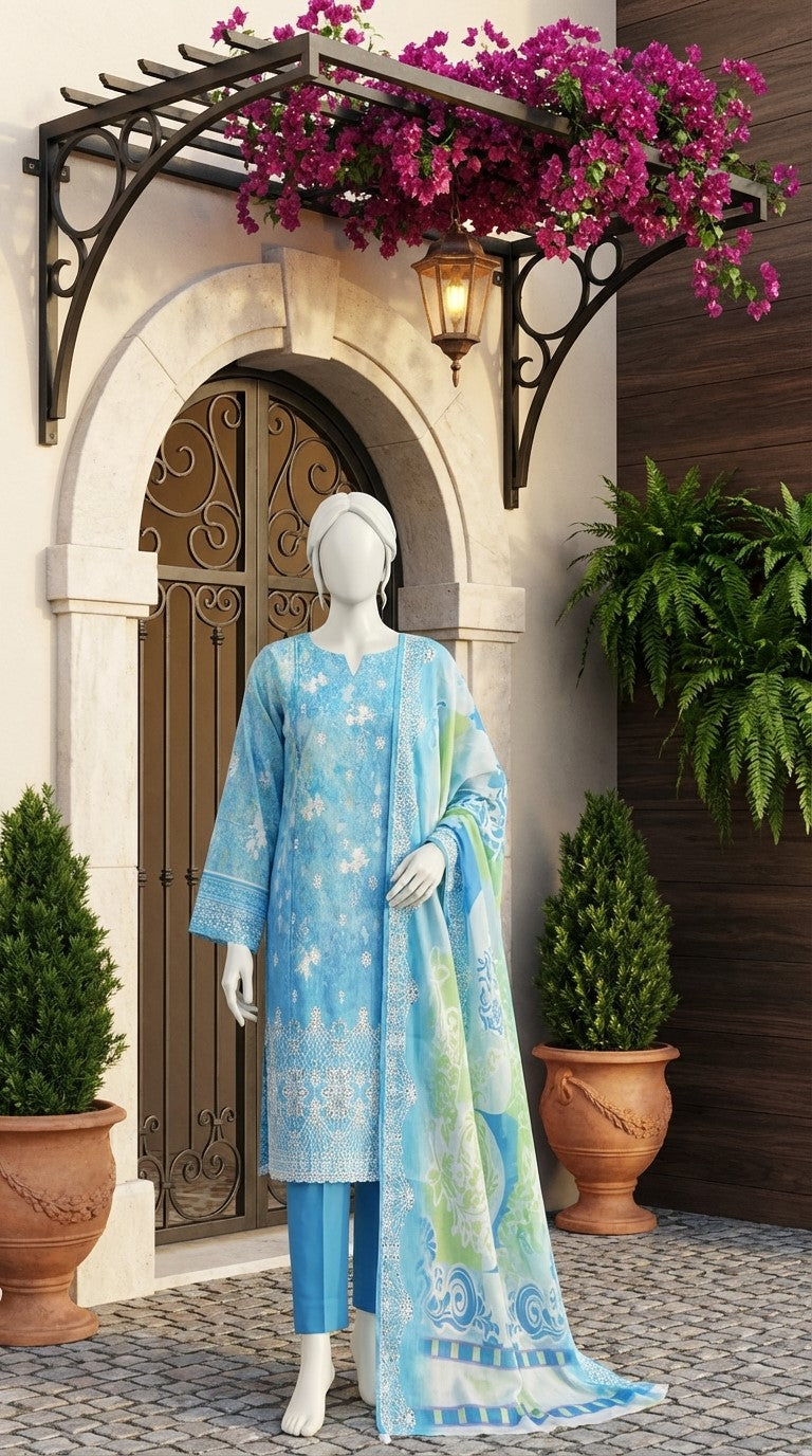 Embroidered Unstitched 3 piece - 11250106
