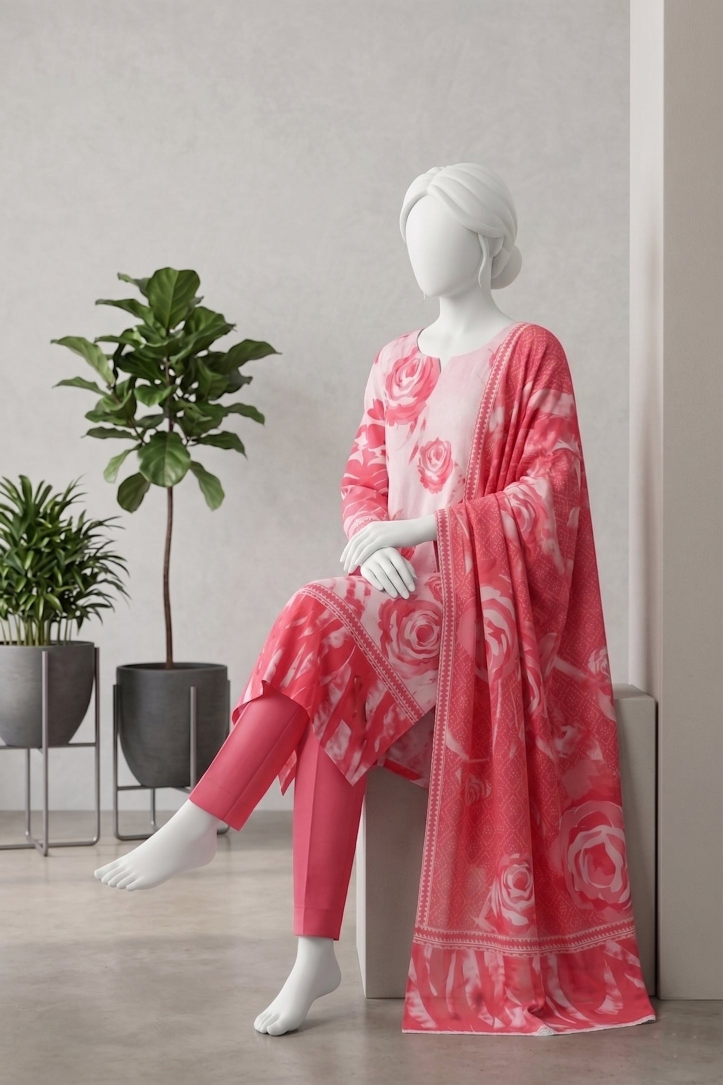 Printed Lawn Unstitched 3 Piece - 12631301