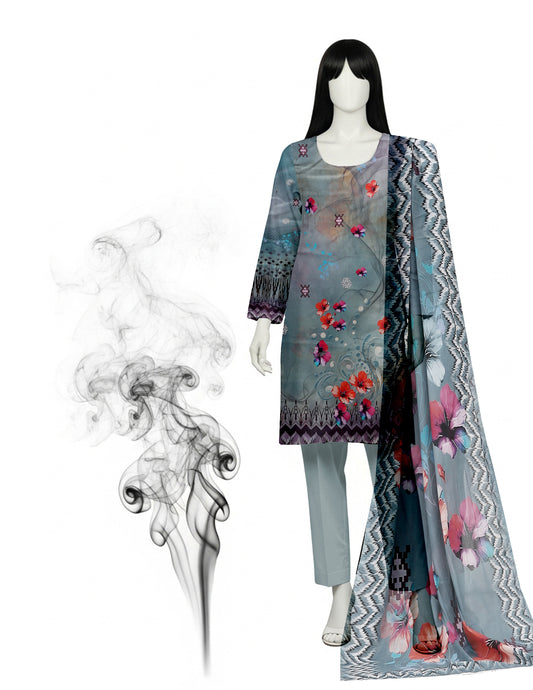 Printed Lawn Unstitched 3 Piece - 11661108