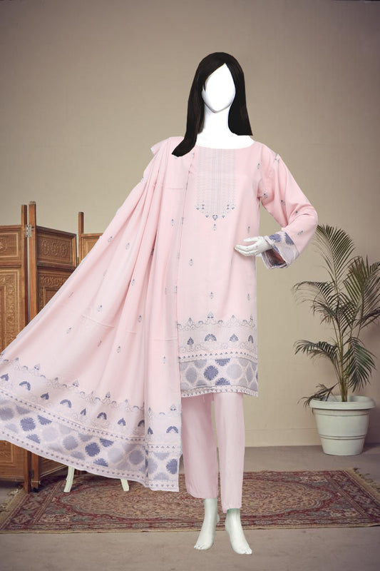 Jayqard karandi Unstitched 3 Piece - 12080503