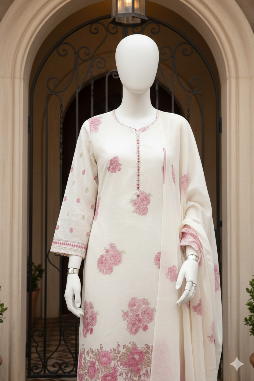 Printed Lawn Unstitched 3 Piece - 11321103