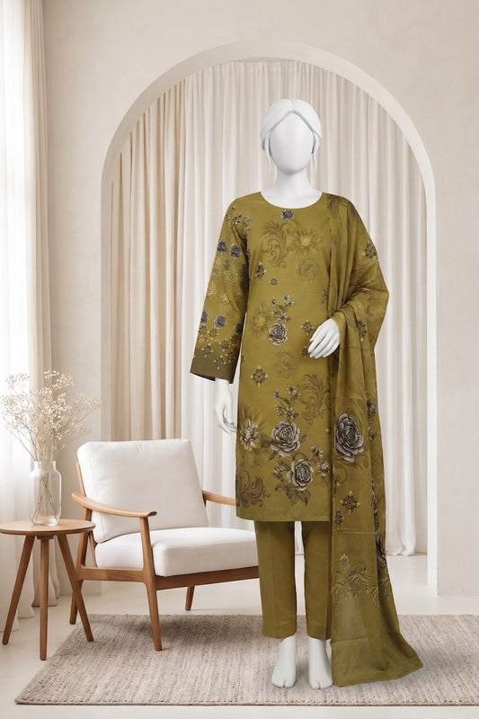 Printed Lawn Unstitched 3 Piece - 124890708