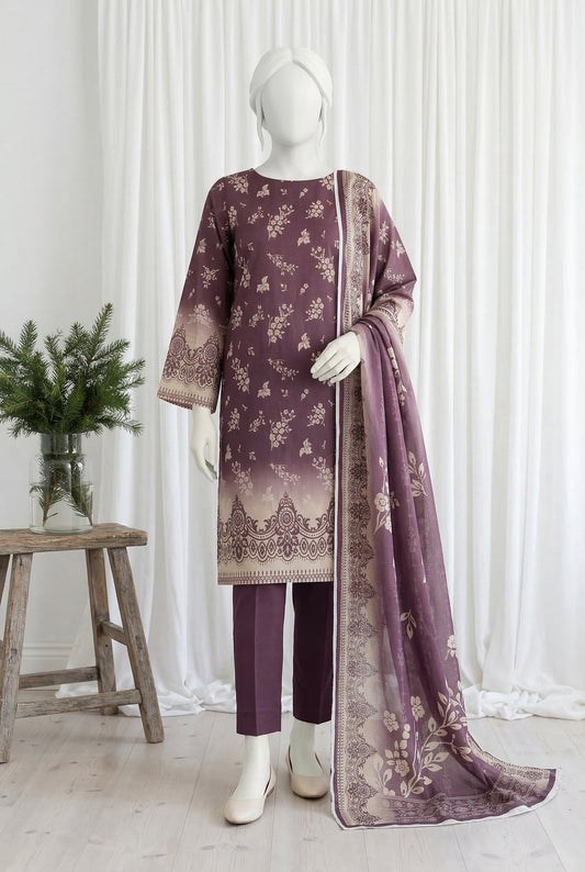 Printed Lawn Unstitched 3 Piece - 11430303