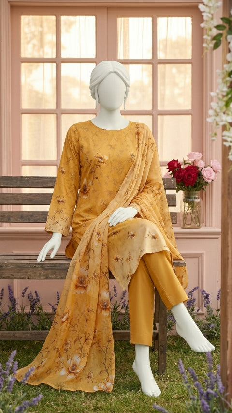 Printed Lawn Unstitched 3 Piece - 12470607